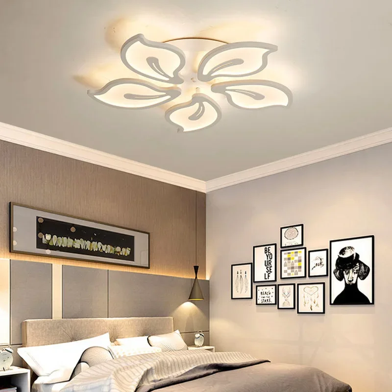 

MY EModern Acrylic White LED Chandelier For Living Room Bedroom LED Lustres Large Ceiling Chandelier Lighting Fixtures AC85-260V