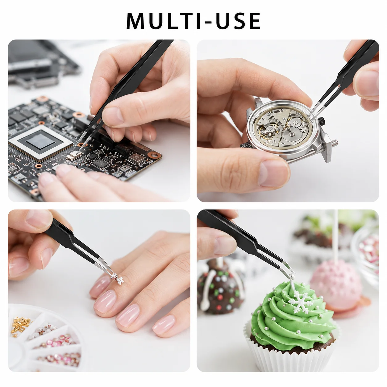 10Pcs ESD Anti‑Static Tweezers - đánh giá và giá Jewelry Repair & Watches Photos