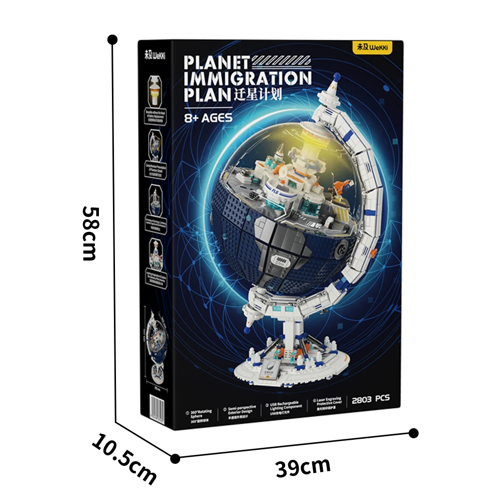 Wekki Planet Immigratie Plan Bouwstenen Aarde Zonnestelsel Science Education Assemblage Speelgoed Bakstenen Creatief Voor Kind Cadeau