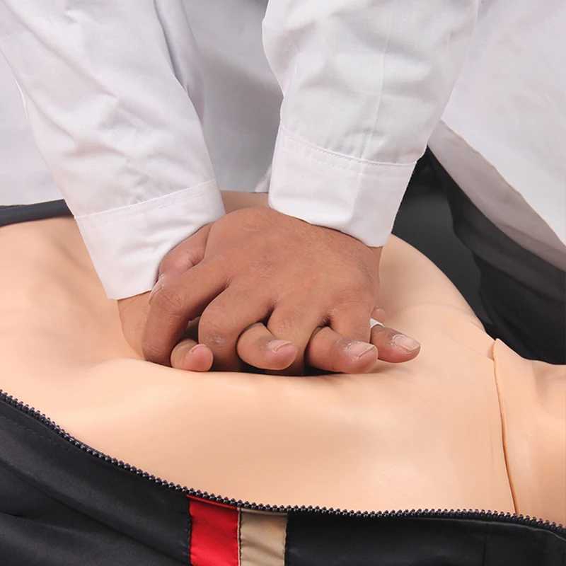 Cardiopulmonary Resuscitation Simulator 3.5Inch LCD Display First Aid Dummy Training Lifesaving Training Model