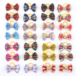 100pcs Pet Accessories Dog Hair bows Fashion Cute Dog Bows Rubber Bands Pet Hair Collar Decoration for Dog Accessories