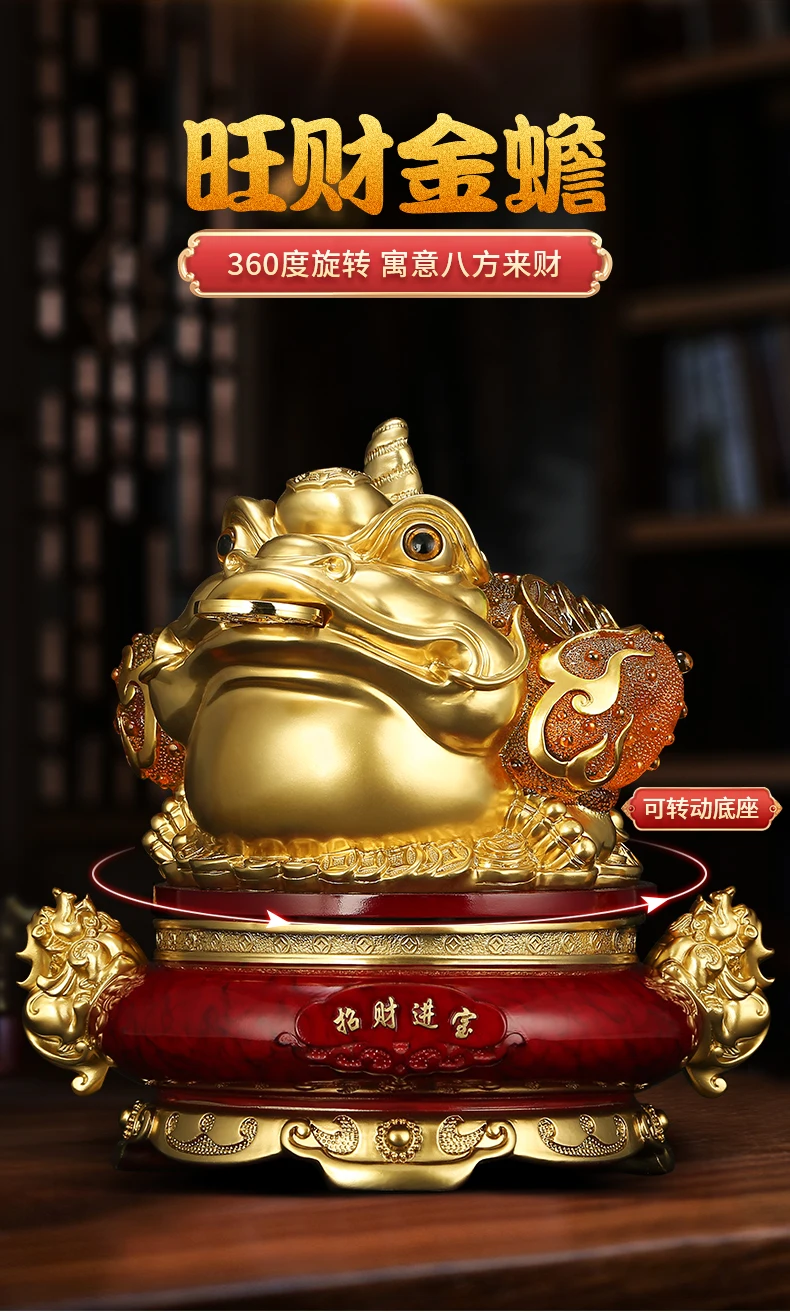 GOOD Asia HOME Store shop company business Prosperity Recruit money GOOD luck ZHAO CAI JIN CHAN FENG SHUI Deco talisman statue