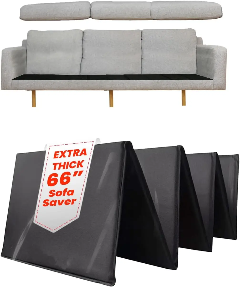 

Extra Thick Sagging Furniture Cushion Support Insert, Seat Saver for Sofa, 60% Thicker - 17" L x 66" W