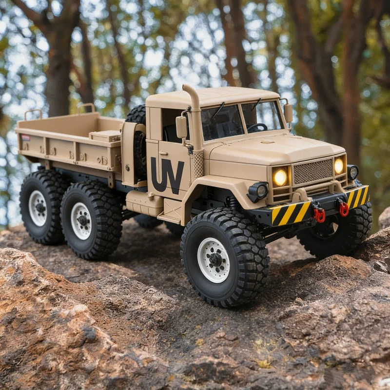 

CROSSRC HC6 RC Military Truck 6X6 American M35 Style Electric Remote Control Hard Shell Off Road Crawler Dual Speed Model Car