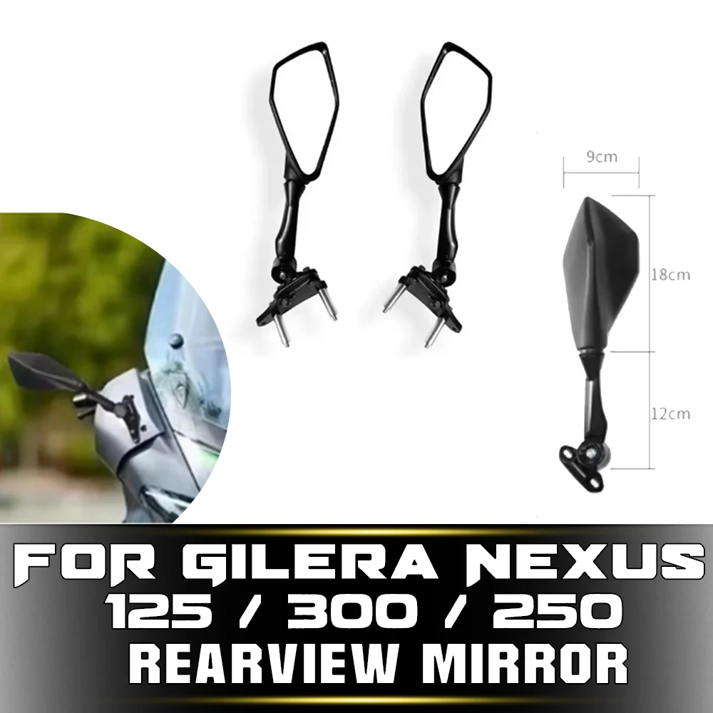 Espejo Retrovisor Trasero Deportivo para Gilera Nexus 125 / 300 / 250, Espejo Retrovisor Especial para Gilera Nexus 125 300 250