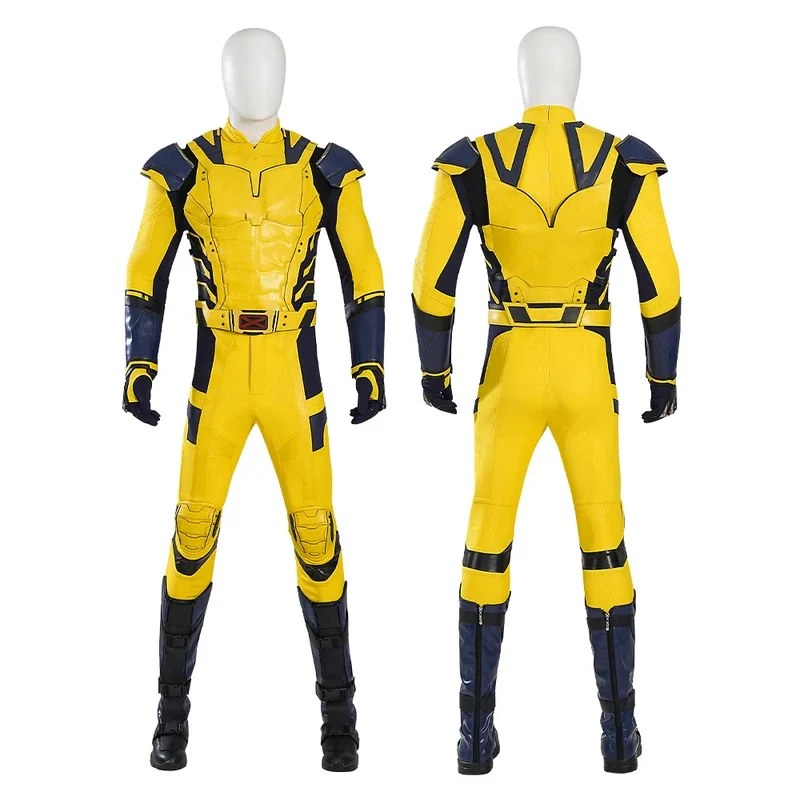 

CyAnime Howlett настраиваемый костюм для косплея Loga Wolverine, парики, супергерои, боди из искусственной кожи, желтая униформа, маски на Хэллоуин