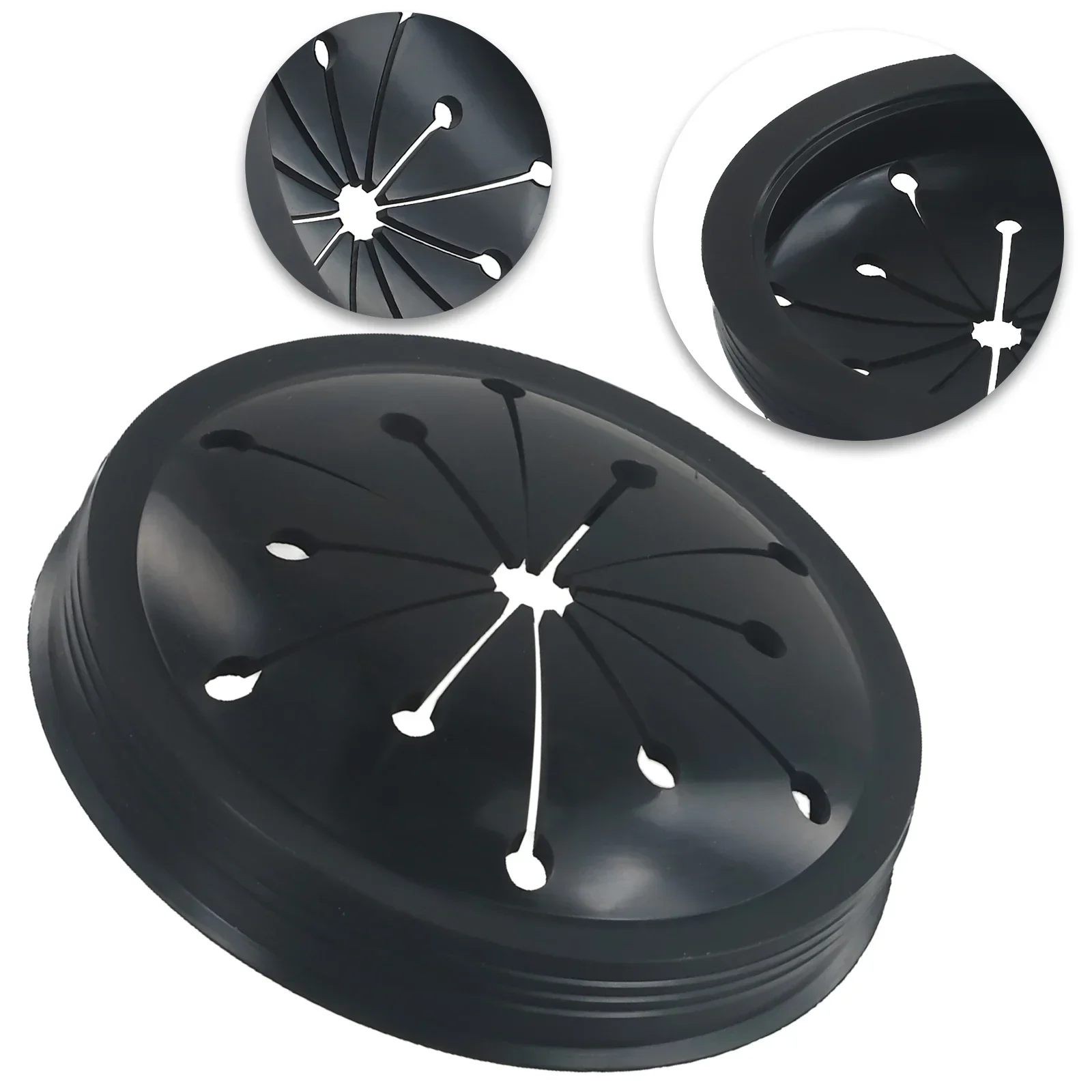 Black Food Waste Processor Splash Proof Ring Sealing Plug Kitchen Waste Shredder Part Environmental Rubber Sink Garbage Disposal