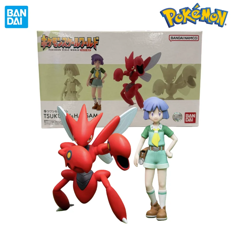 

В наличии Bandai Original Shokugan POKEMON Scale World Johto Region Scizor Bugsy Аниме Фигурки Игрушки для детей Подарок