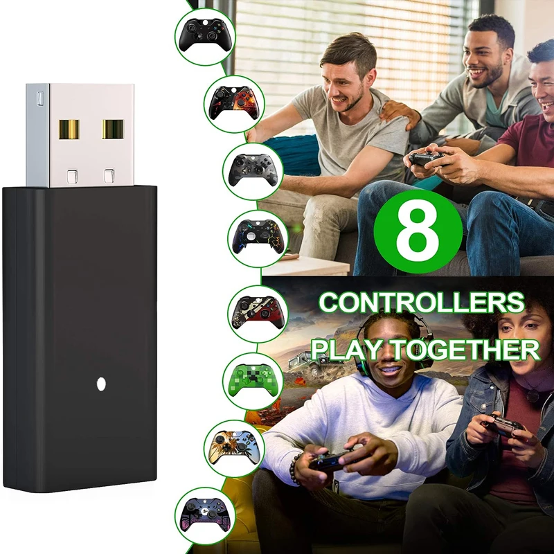 Per Xbox One/S/X/Elite Series Ricevitore USB Controller di seconda generazione Adattatore wireless per PC per laptop Win7/8/10