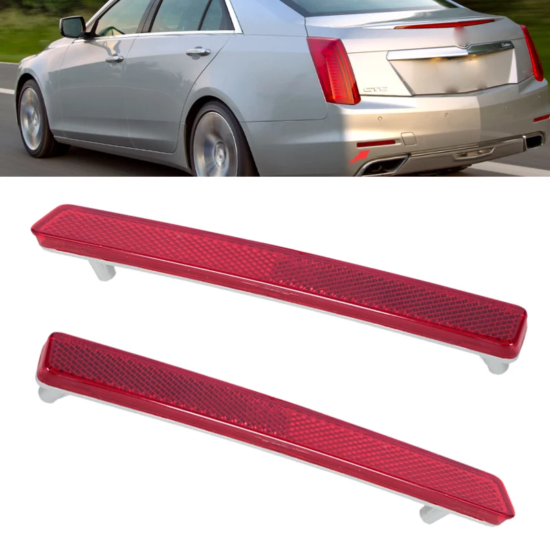 

Car Rear Bumper Light Reflector Turn Signal Lights Brake Lamp For Cadillac CTS 2014 2015 2016 2017 2018 84135078 84135079