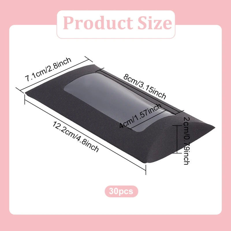 Small Square Kraft Ring Earring Box, 12 Pack