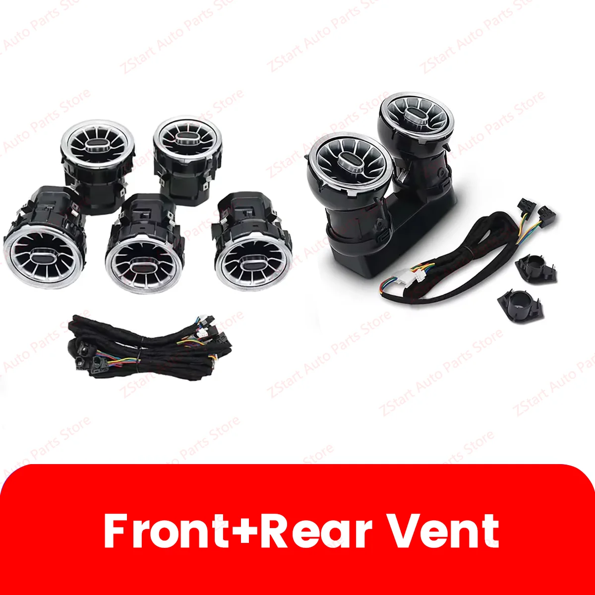 Ambient Light 3/64 Colors For Mercedes-Benz C GLC Class W205 C43 C63 X253 LED Vents Speaker Cover Retrofit Decorative Light - Image 4