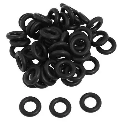50 Pcs Black Nitrile Rubber O Ring NBR Seals Gaskets 15mm x 3.5mm