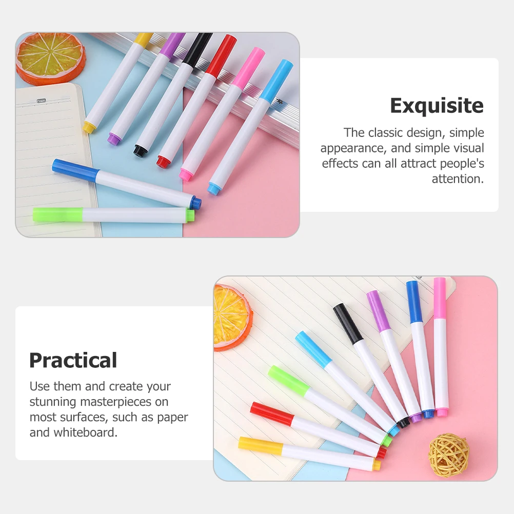 

40 Pcs Erase Whiteboard Markers Bulk Colored Thin Plastic Kids Classroom Accessories Teach Classroom Accessories Supply