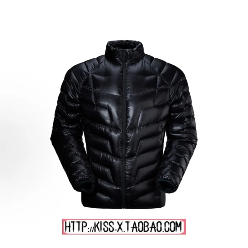 Couple's Lightweight Outdoor GT Goose down Jacket 900 Fill Power Stand Collar 2026 Trendy New Style Integrated Velvet Fabric