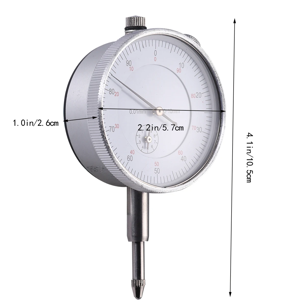 

Mechanical Dial Indicator 0 10mm Precision Measuring Tool Stainless Steel Gauge Dial Test Industrial Laboratory Use