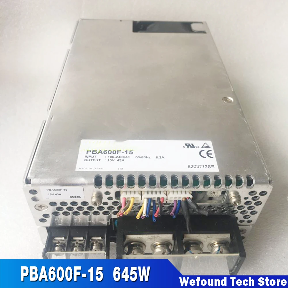 

For COSEL Original Disassembly Switching Power Supply 15V/43A 645W PBA600F-15