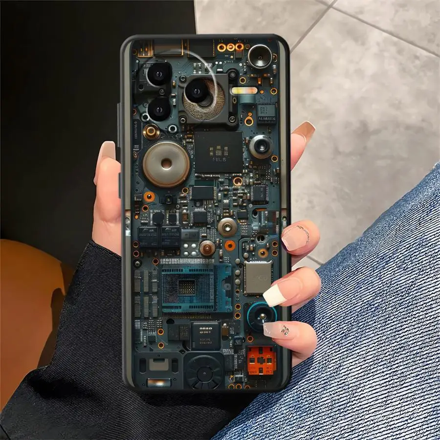 حافظة لهاتف شاومي ريدمي A4 A5 14C 12C 9 A3 K40 K80 Pro 10 A1 A2 Plus 13C لوحة دوائر كهربائية للآلة