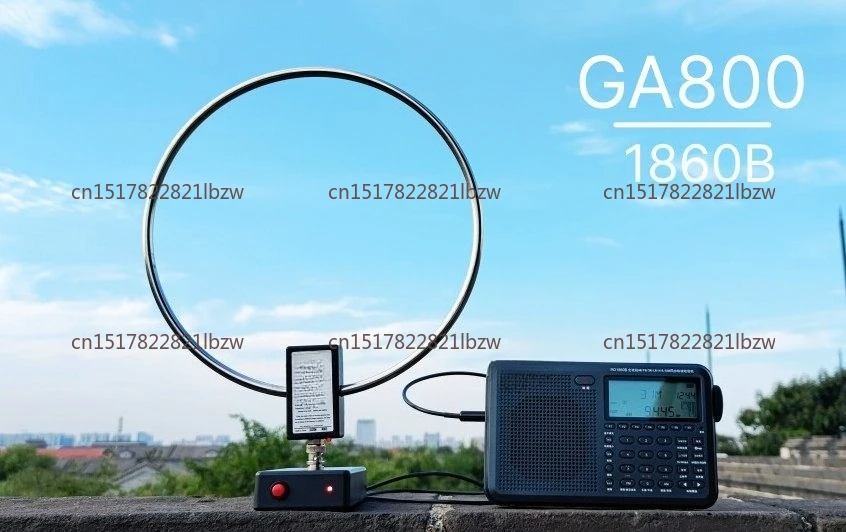 GA-800 Active Loop Antenna 10KHz-159MHz HF Shortwave for Milliwatt SSB Receiver Electronic Component