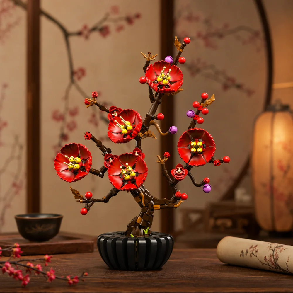 Pruimenbloesem Bonsai bouwsten - Bonsai Garden Lego recensie en prijs
