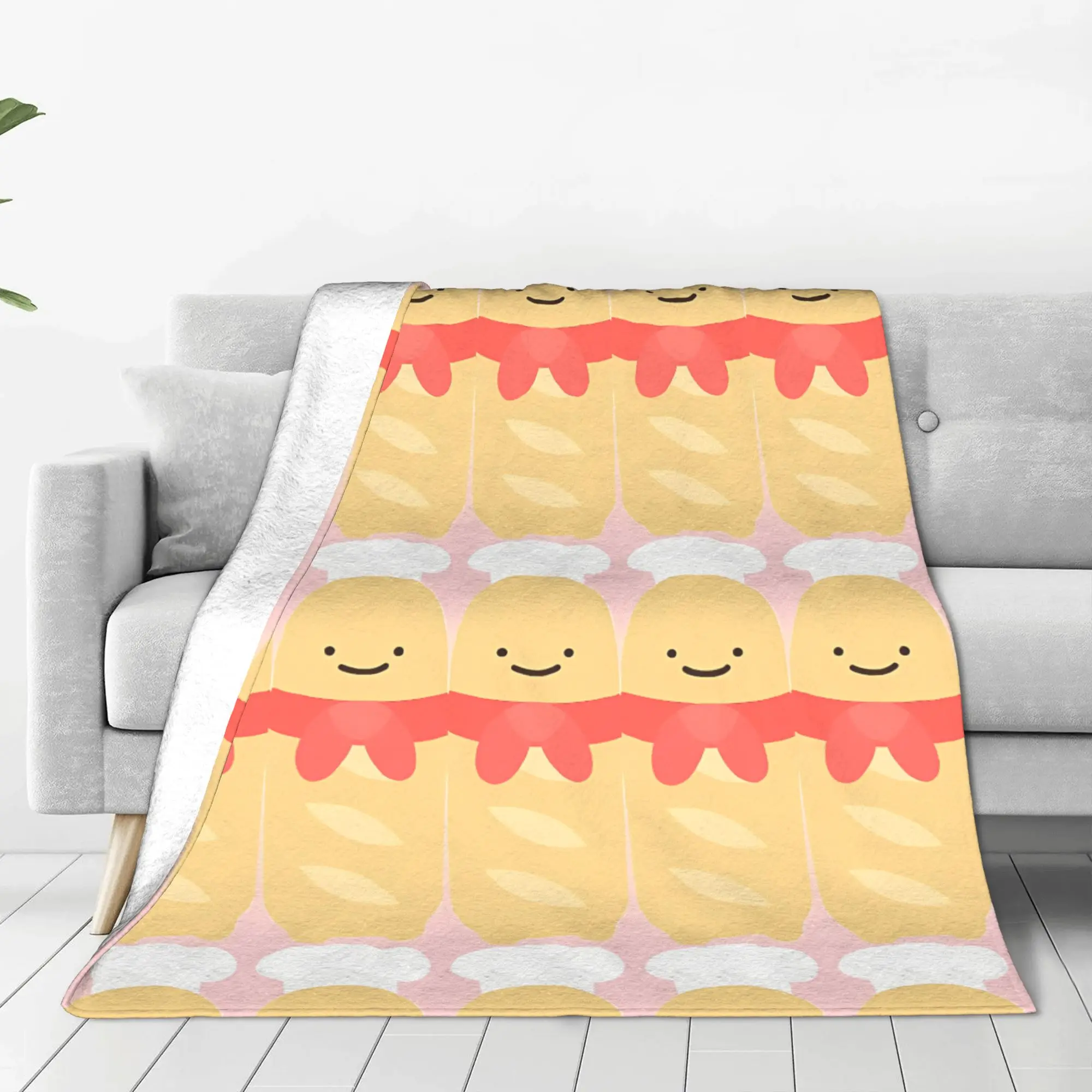 1PC Home Cutecore Bread Sumikko Gurashi Blanket Super Cosy Plush Home Living Room Sofa Halloween