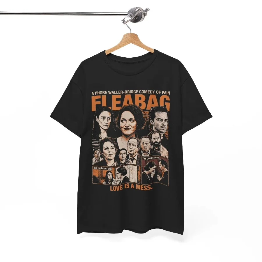 Fleabag Graphic Tee Phoebe Waller-Bridge BBC Comedy T-Shirt  Four season popular unisex cotton T-shirt