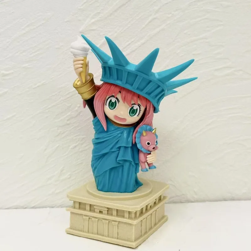 Figura de Anya de 19 cm, Juguete de Anime, Modelo de Anya, Adorno Creativo para Escritorio, Decoración, Regalo