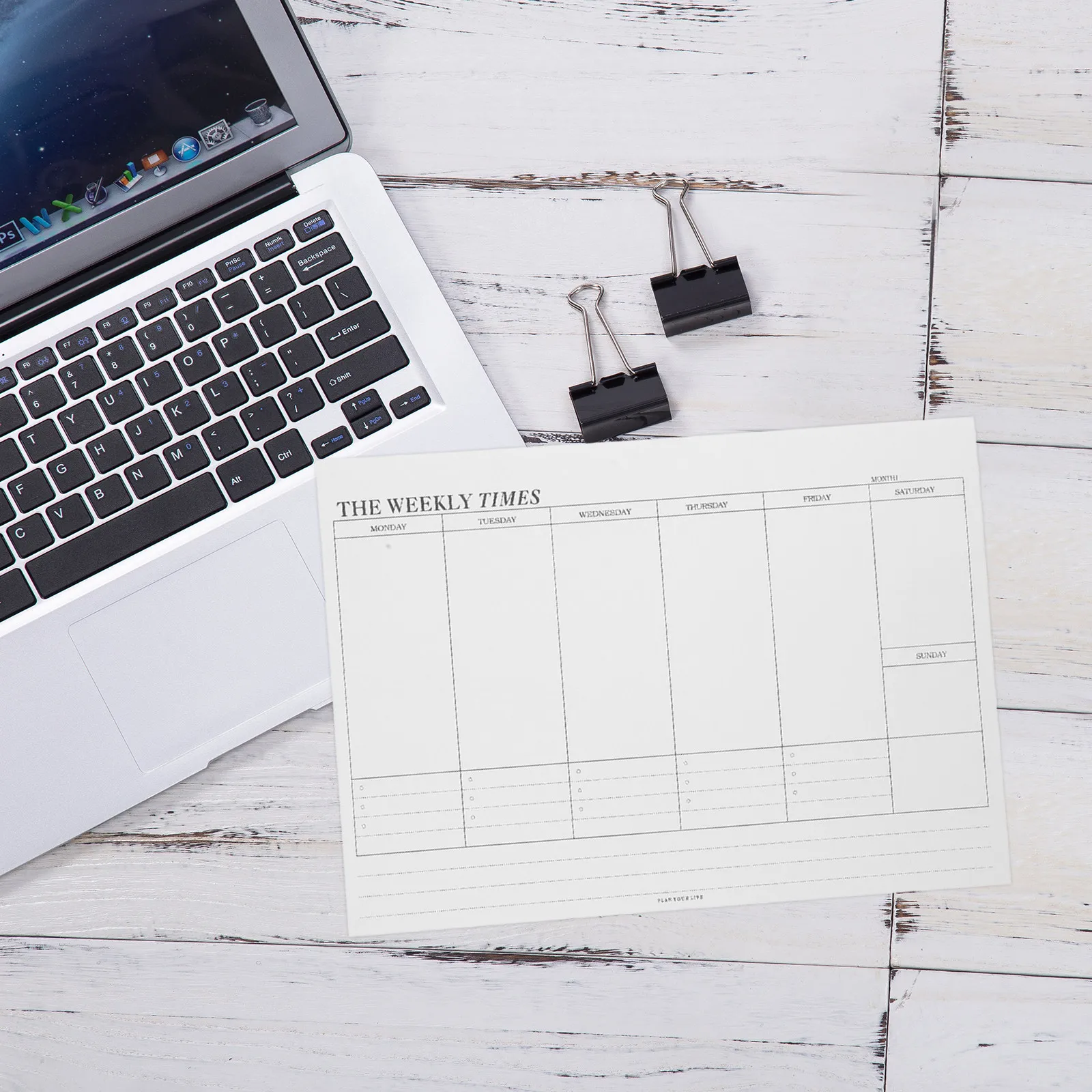 Blank Weekly Planner Notepad Undated Calendar Task Organizer for Home Office School Weekly Goal Setting Memo Pad Tear Off Sheets