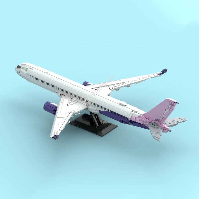 2847 pçs moc riyadh ar airbus a3501000 modelo blocos de construção diy brinquedos educação crianças tijolo presentes natal