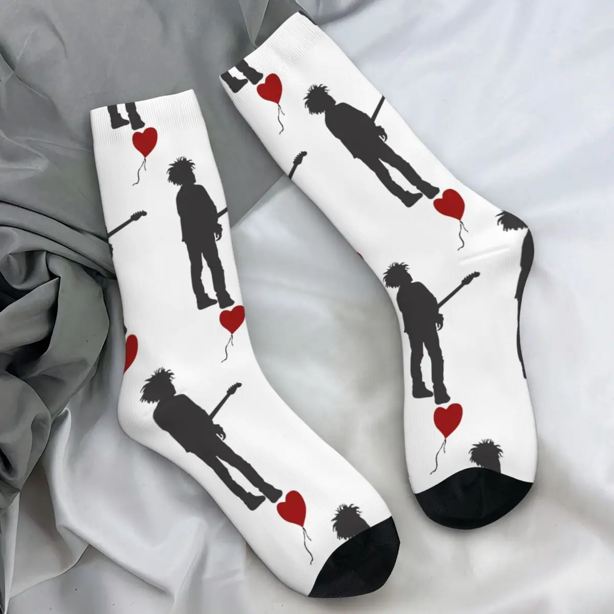 The Cures Robert Smith Socks Winter Stockings Trendy Couple Medium Soft Socks Pattern Outdoor Non Slip Socks