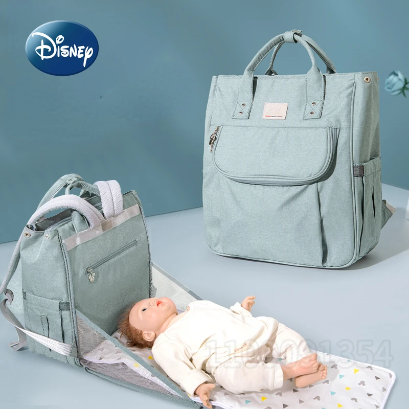 Disney Original New Diaper Bag Backpack Luxury Brand Baby Diaper Bag Multi Functional Large Capacity Baby Bag Cartoon Fashion