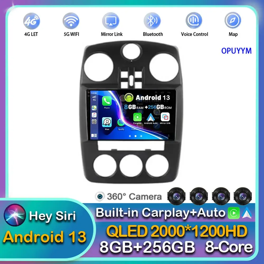 

Android 13 Carplay Auto For Chrysler PT Cruiser 2000 - 2008 2009 2010 Car Radio Multimedia Player Video GPS Stereo WIFI 2din DSP