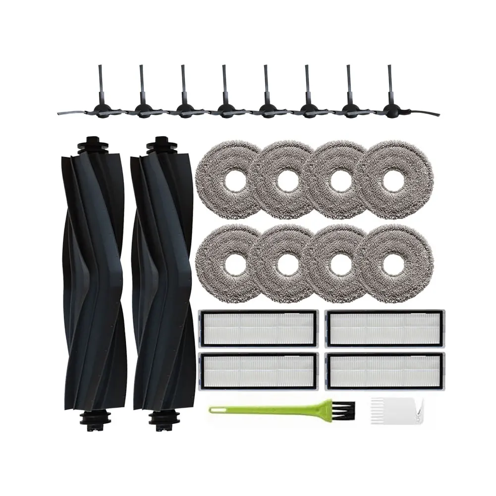 For Dreame L10s Pro for For Gen3 Maintenance Kit with 8 Washable Microfiber Cloths 4 Reusable HEPA Filters 2 Main Brushes