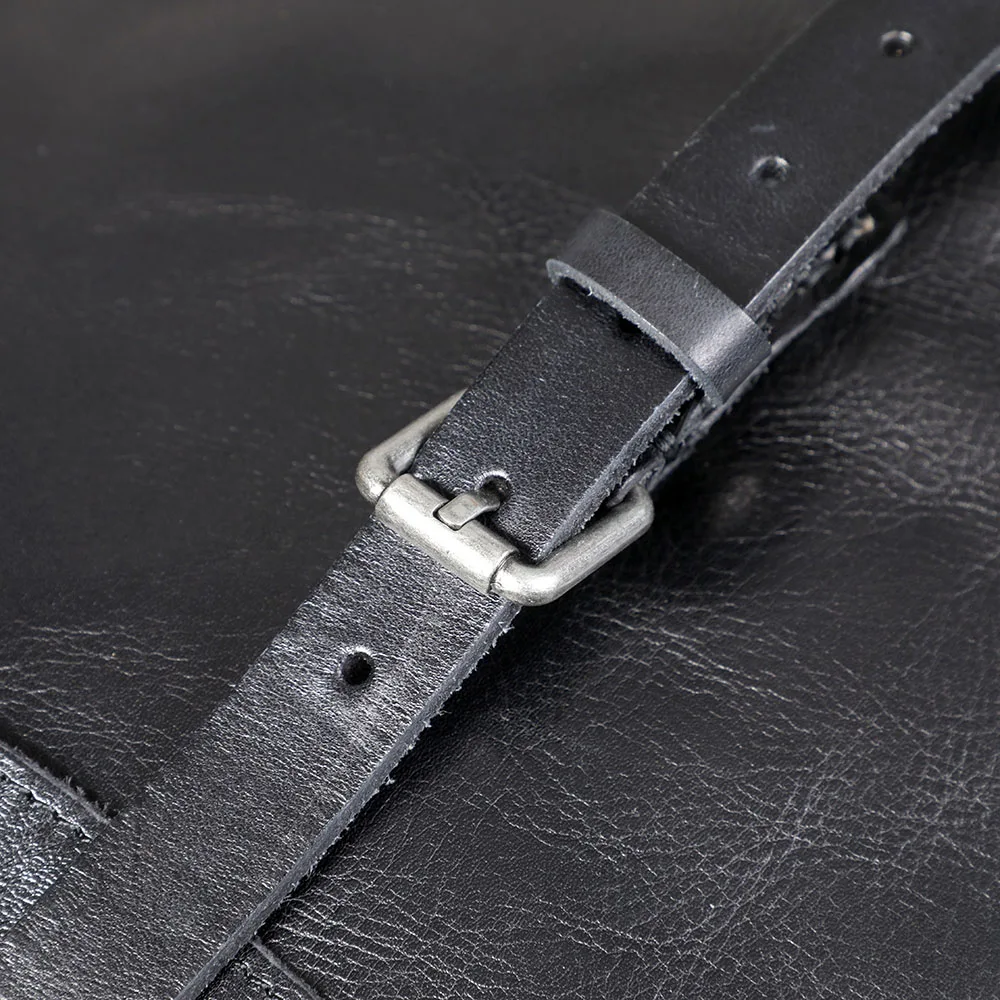 Lässiger Herrenrucksack aus echtem Leder, Laptoptasche für Herren, Reisetasche, Obermaterial aus Rindsleder, modischer Herrenrucksack im Preppy-Stil – Detail 15