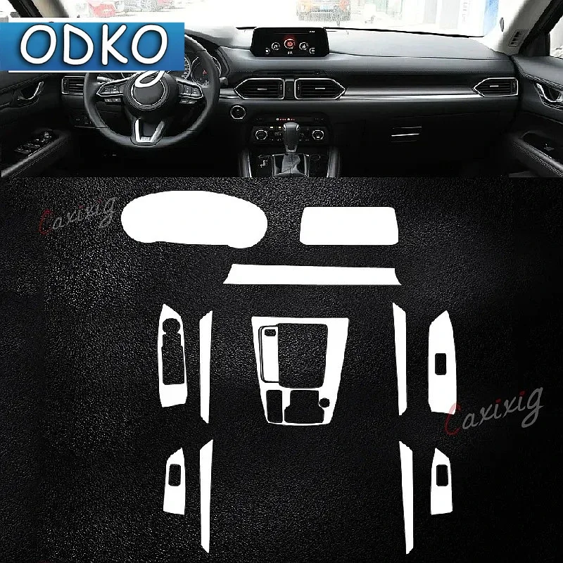 For Mazda CX-8 2017-2023 Car Interior Center console Transparent TPU Protective film Anti-scratch Repair film Accessories Refit