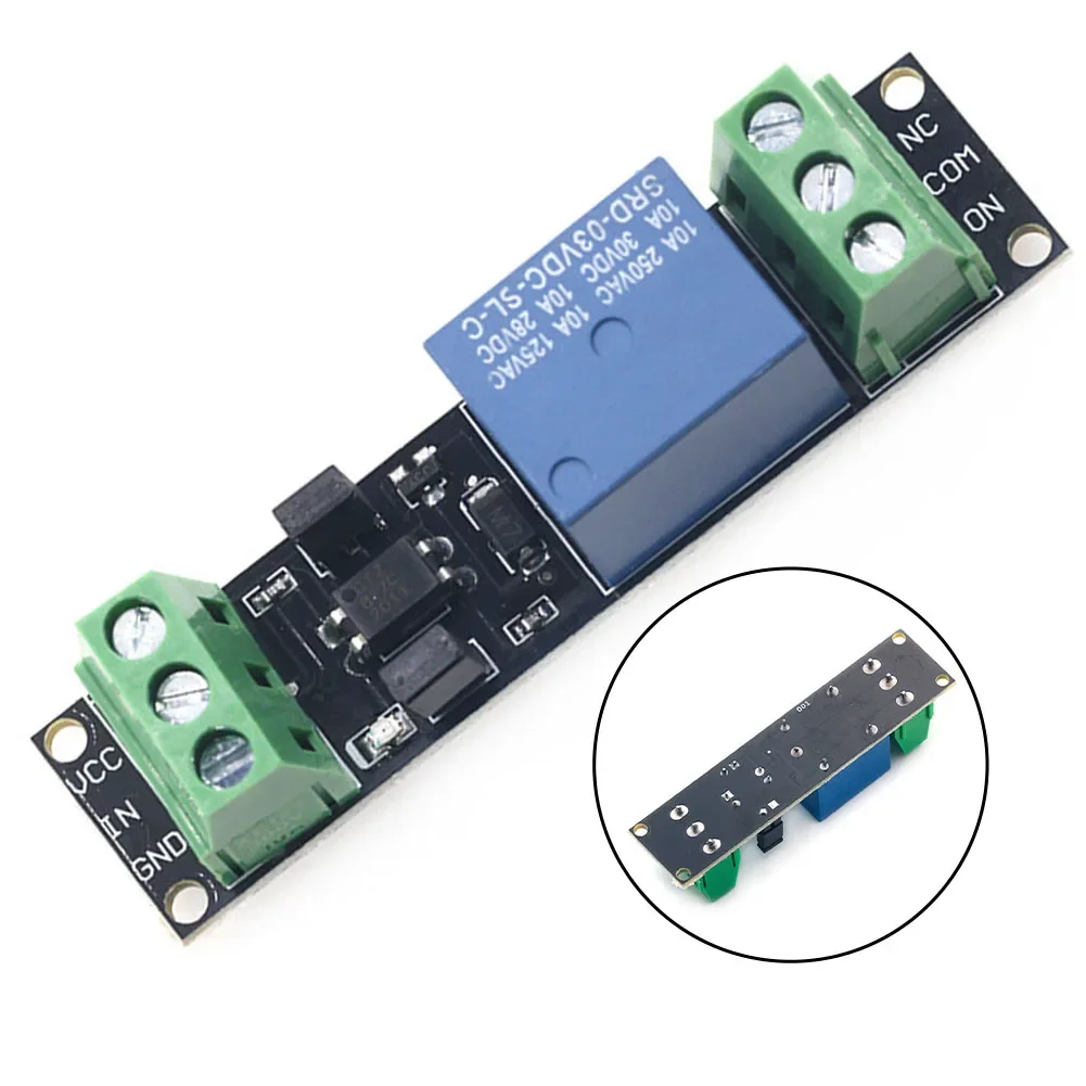 5PCS 3V Relay Modules With Optical Isolation Driver And Power Switch Board Supports High-Level Trigger For 3.3V Instrument Parts