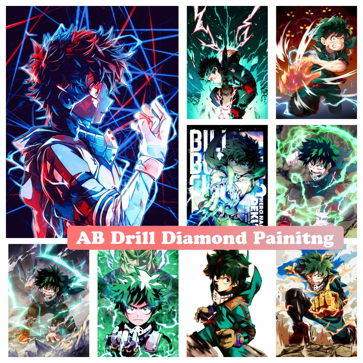 Японское аниме BNHA Deku манга моя геройская Академия AB Бриллиантовая искусство Вышивка крестиком домашний декор