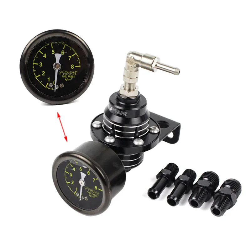 منظم ضغط الوقود العالمي القابل للتعديل، شاحن الوقود الفائق من الألومنيوم مع مجموعة قياس #3