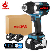 ONEVAN 1800N.M Torque Brushless Electric Impact Wrench with 588VF Battery 1/2\