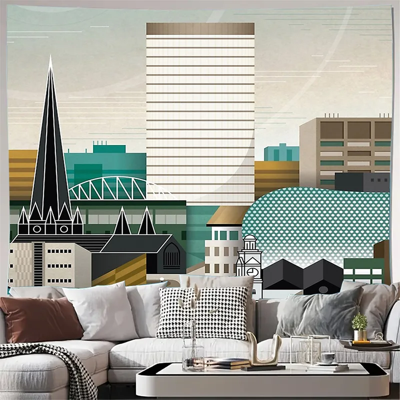 

Wall Tapestry Nature Landscape Mountain Forest Scenic Backdrop Home Decor Room Divider Dorm Decoration Artistic Wall Hanging