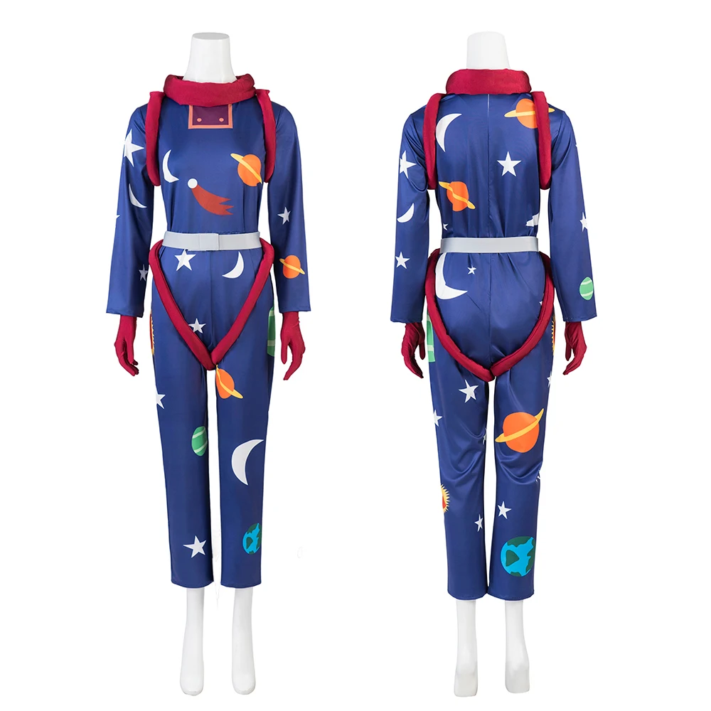 

Magic School Bus Cosplay Ms Frizzle Costume for Women Solar System Space Galaxy Jumpsuit Outfits Halloween Bodysuit full Set