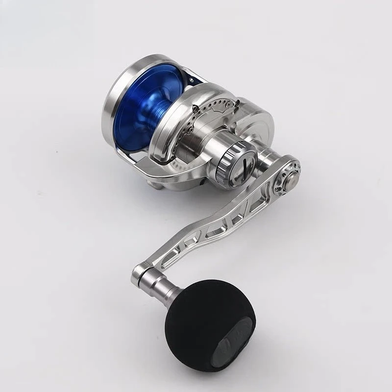 Slow rolling iron plate wheel offshore boat fishing drum wheel release sea fishing deep sea towing fishing line wheel
