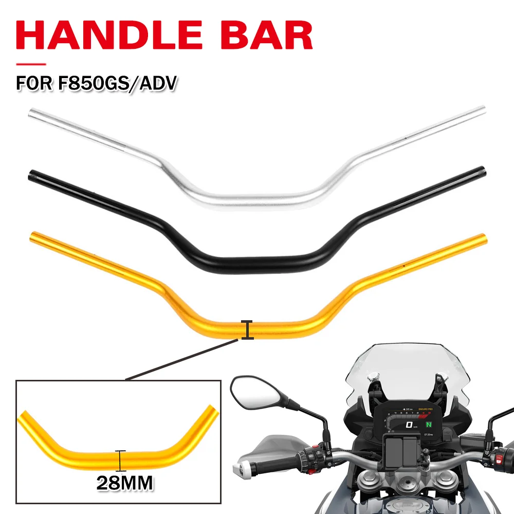 

Motorcycle Handlebar 28MM Aluminum Handle Bar Accessories Moto For BMW F850GS ADV F850GS F 850GS Adventure 2018-2021 2022 2023