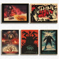 Horrible Movie The Thing Poster Vintage Posters Kraft Paper Prints Home Room Bar Wall Decor Art Painting
