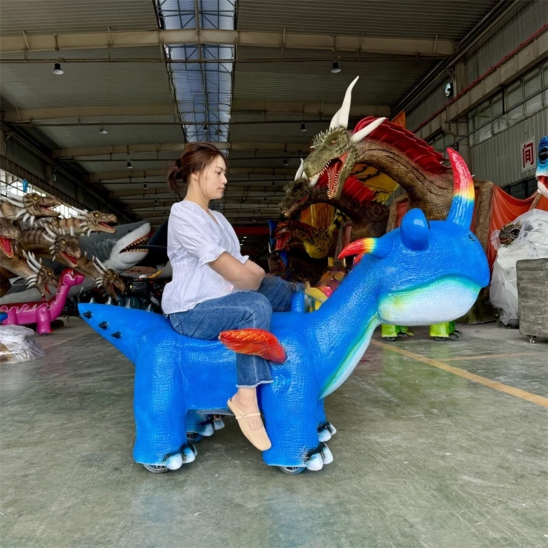 Outdoor Playground Electrical Scooter Dinosaur Animal Toy Battery Car