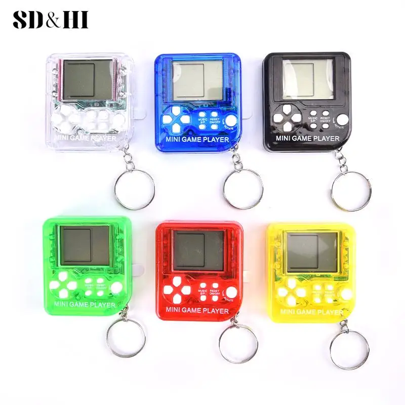 Pocket Mini Classic Game Machine Keychain Children\'s Handheld Retro Nostalgic Game Console With Keyring Video Game 26 Games Gift