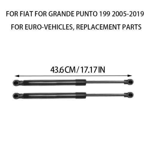 Imagen 2 del producto Para Fiat Grande Punto 199 2006-2005-2019 51778432 2 uds puntales de Gas para maletero trasero
