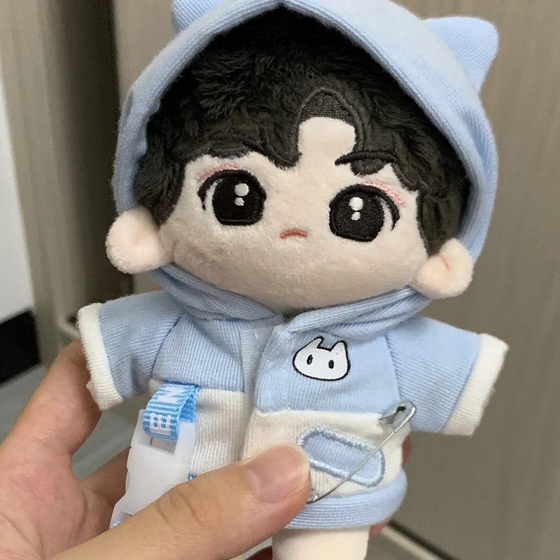 

New Cat Ear Hoodie Doll Set 10cm/20cm Cotton Boy Girl Doll Outfit Changeable Clothes Unisex Kids Toy Dolls Accessories