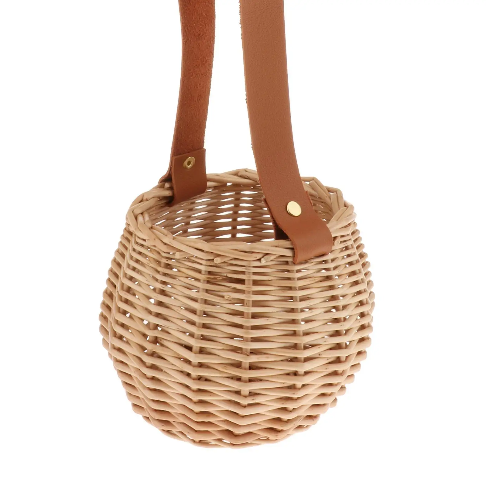 Rustic Basket Picnic Flowers Arrangement Container Home Decor