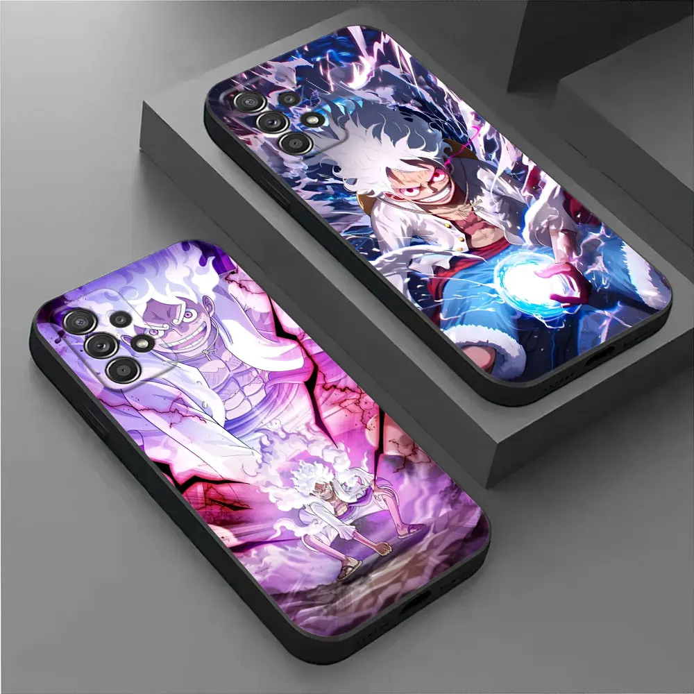 

Ones Sun God Nika Luffy Piece Phone Cover For Samsung Galaxy A56 A57 5G A37 A55 A36 A26 A17 A07 A35 A34 A53 A54 A52 A73 A72 Case